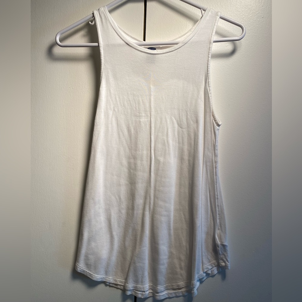 old navy white tank top